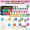 DIY Tie Dye Kits, Emooqi 32 Colours All-in-1 Tie Dye Set Contain 32 Bag Pigments, Rubber Bands, Gloves, Sealed Bag,Apron and Table Covers for Craft Arts Fabric Textile Party DIY Handmade Project